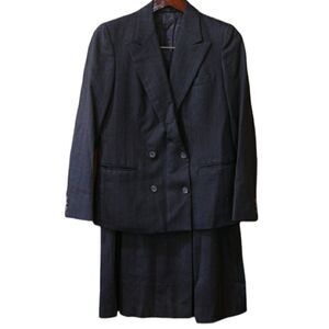 Lady Brittany Black Skirt Suit Midi Skirt and Blazer Jacket 10